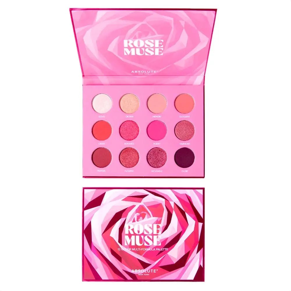 Absolute New York - Eyeshadow Book Palette - réf Rose Muse