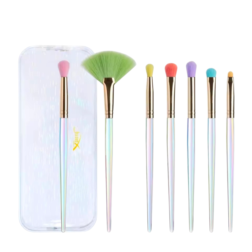 JESSUP - Colorful Makeup Brushes Set 7 Pcs + Trousse