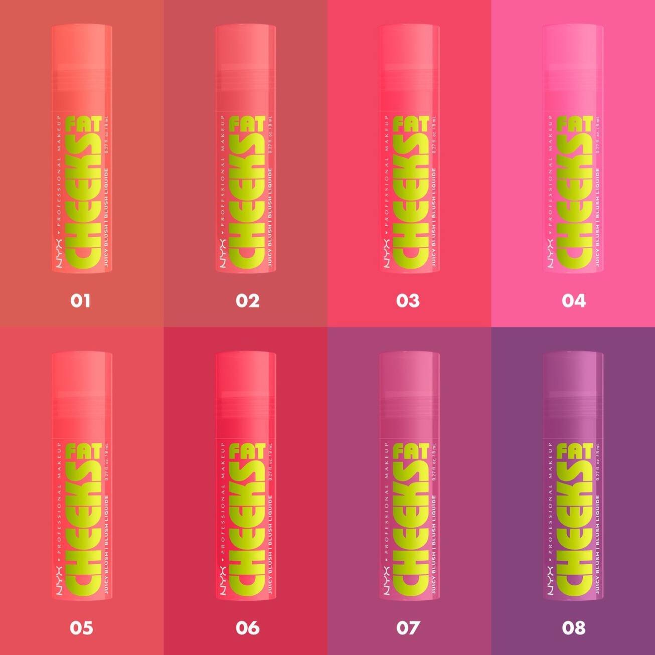 NYX - Fat Cheeks - Blush liquide hydratant - 07 Plum Pop – Image 3