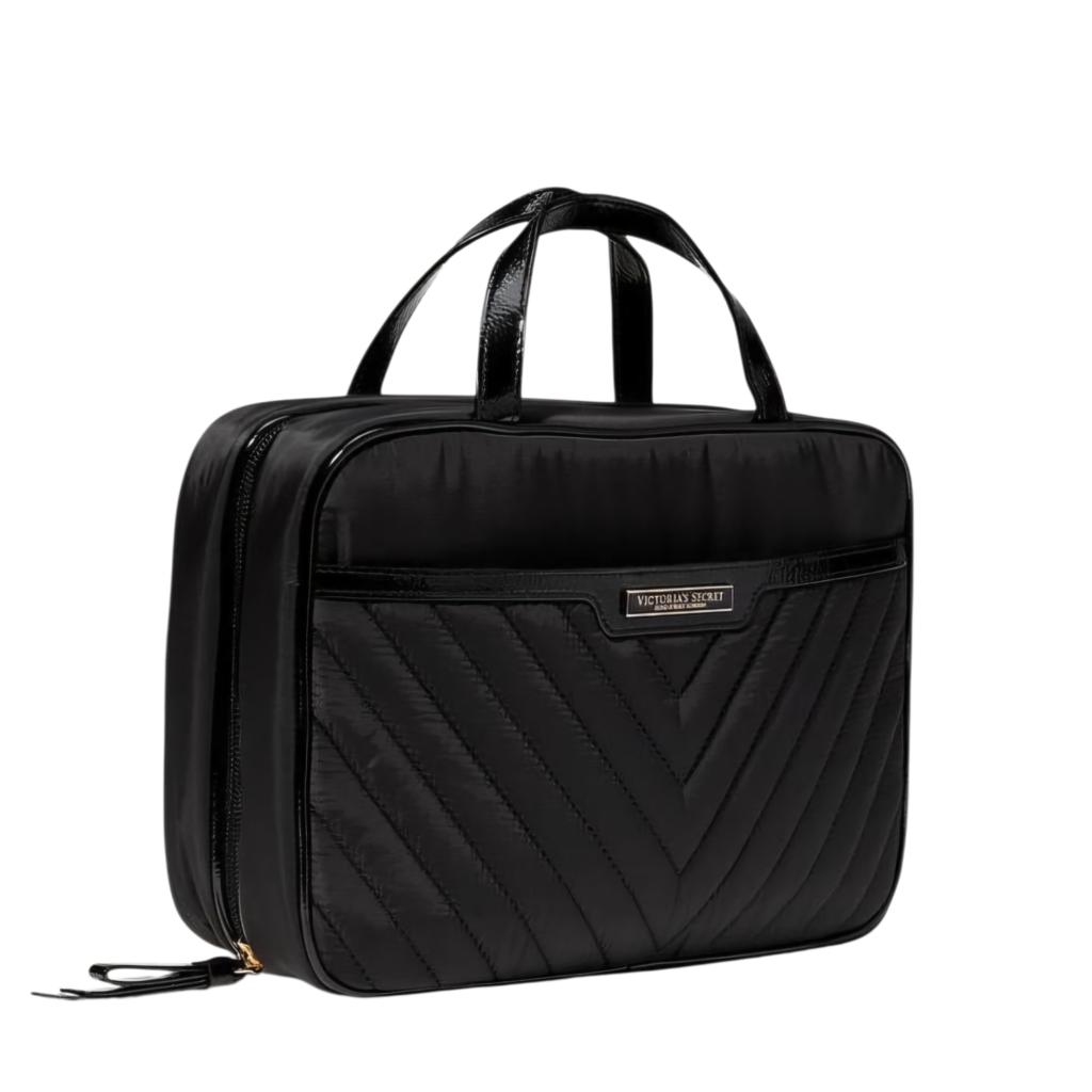 VICTORIA'S SECRET- The Victoria Jetsetter Hanging Cosmetic Case Black